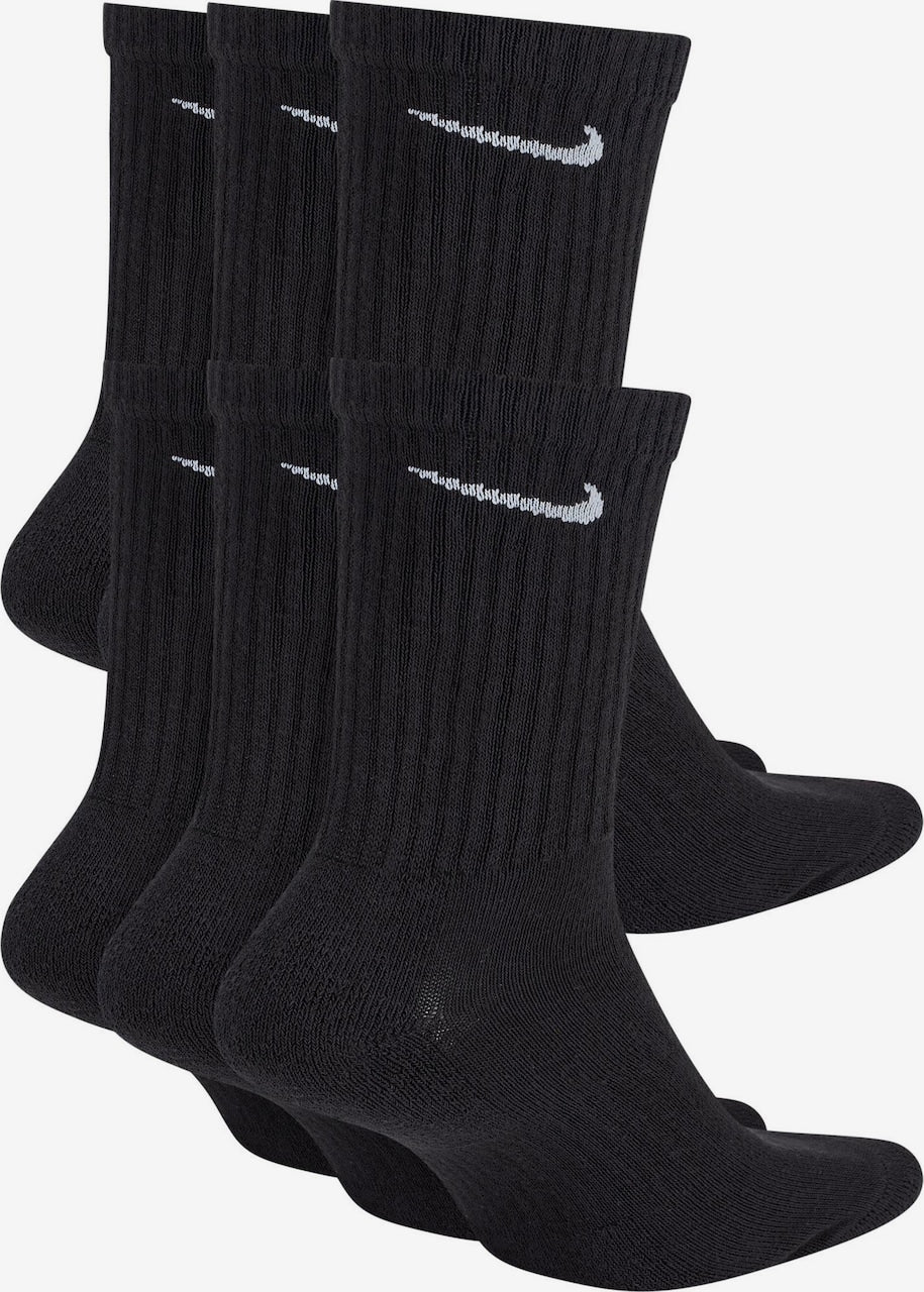 Nike Socks - Everyday Lightweight Crew Black 6-PACK