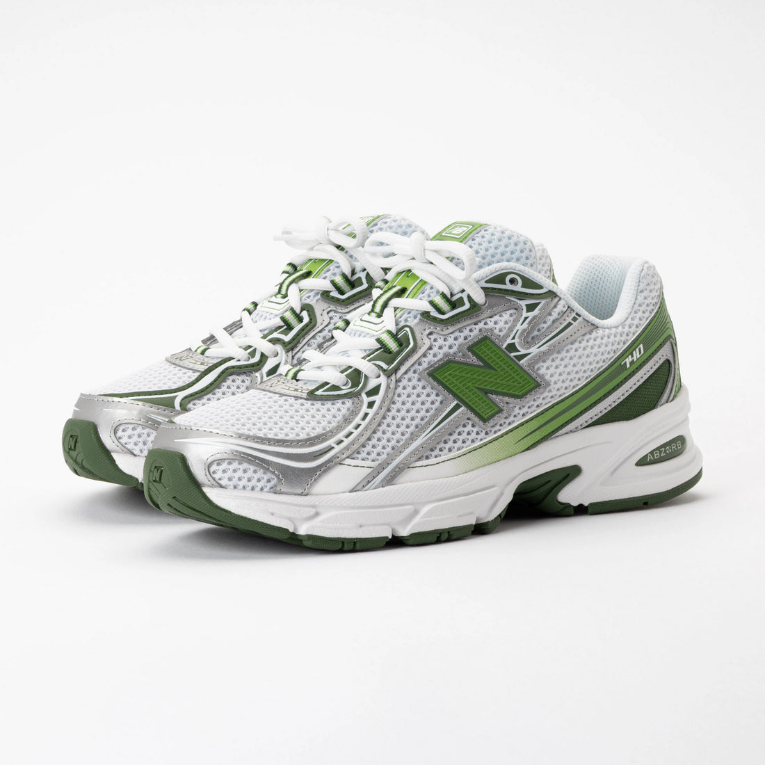New Balance 740 V2 White Alpine Green