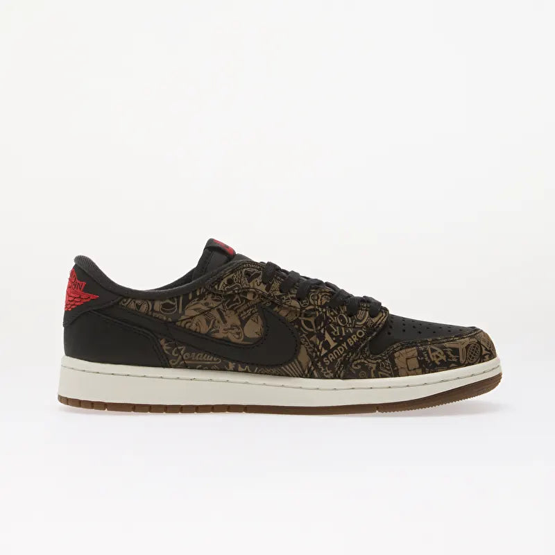 Jordan 1 Retro Low OG Laser Black University Red