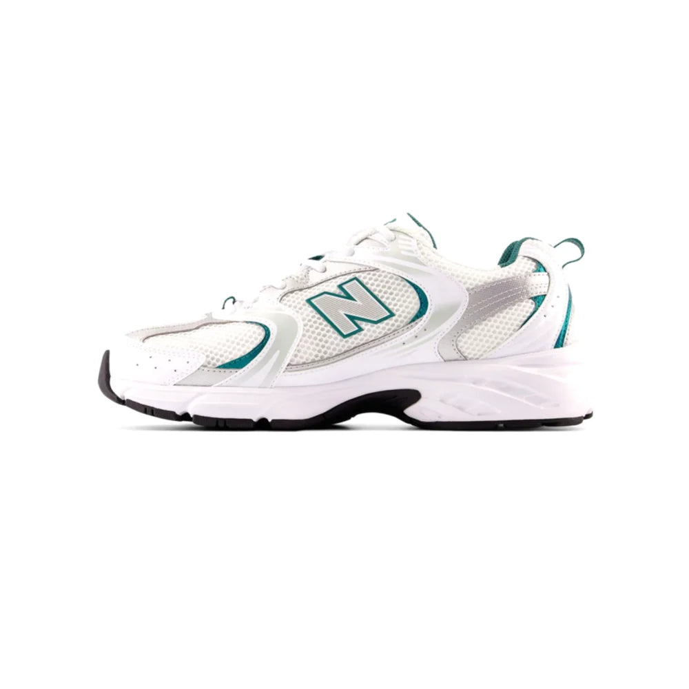 New Balance 530 White Silver Green