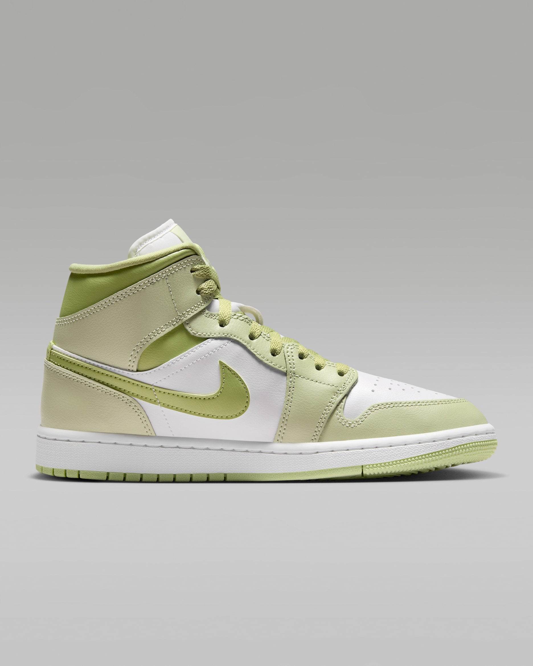 Jordan 1 Mid Olive Aura Lawn (Women's)
