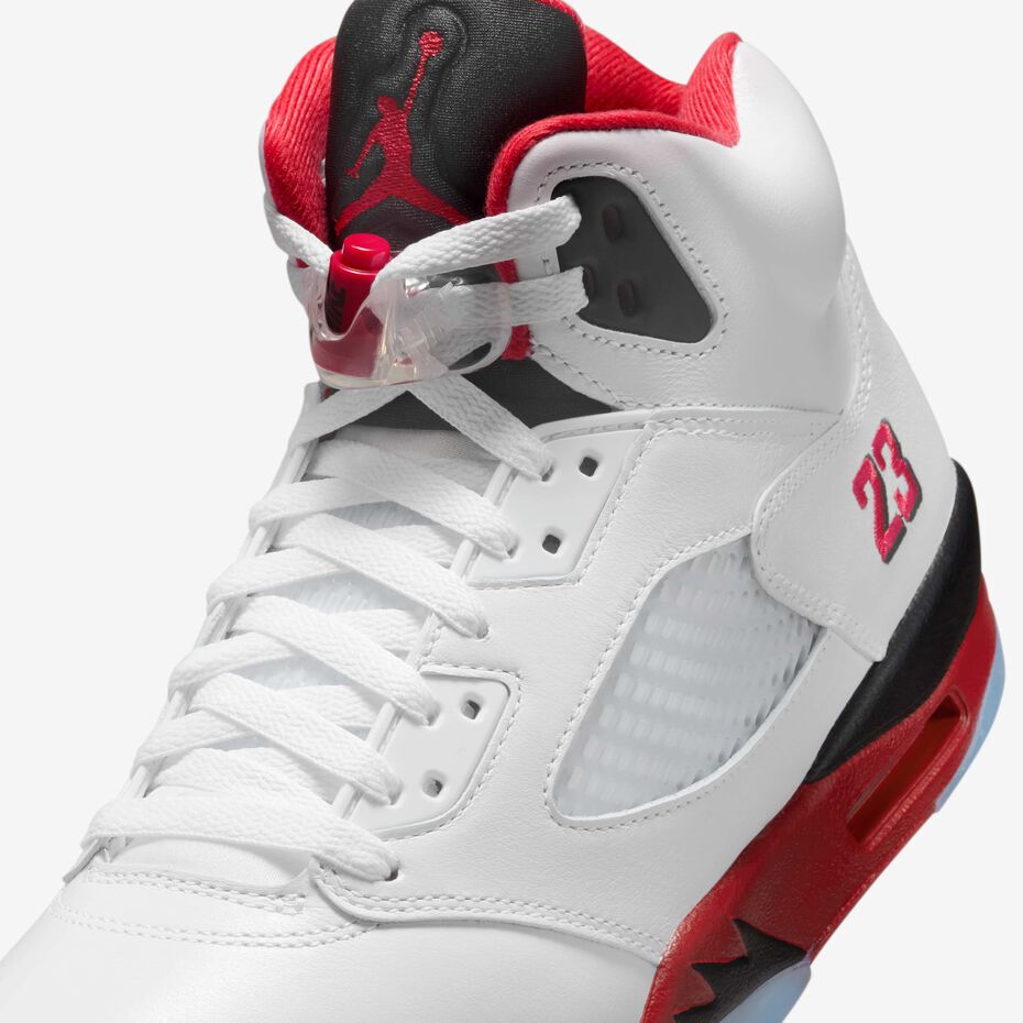 Jordan 5 Retro Fire Red Black Tongue (2025)