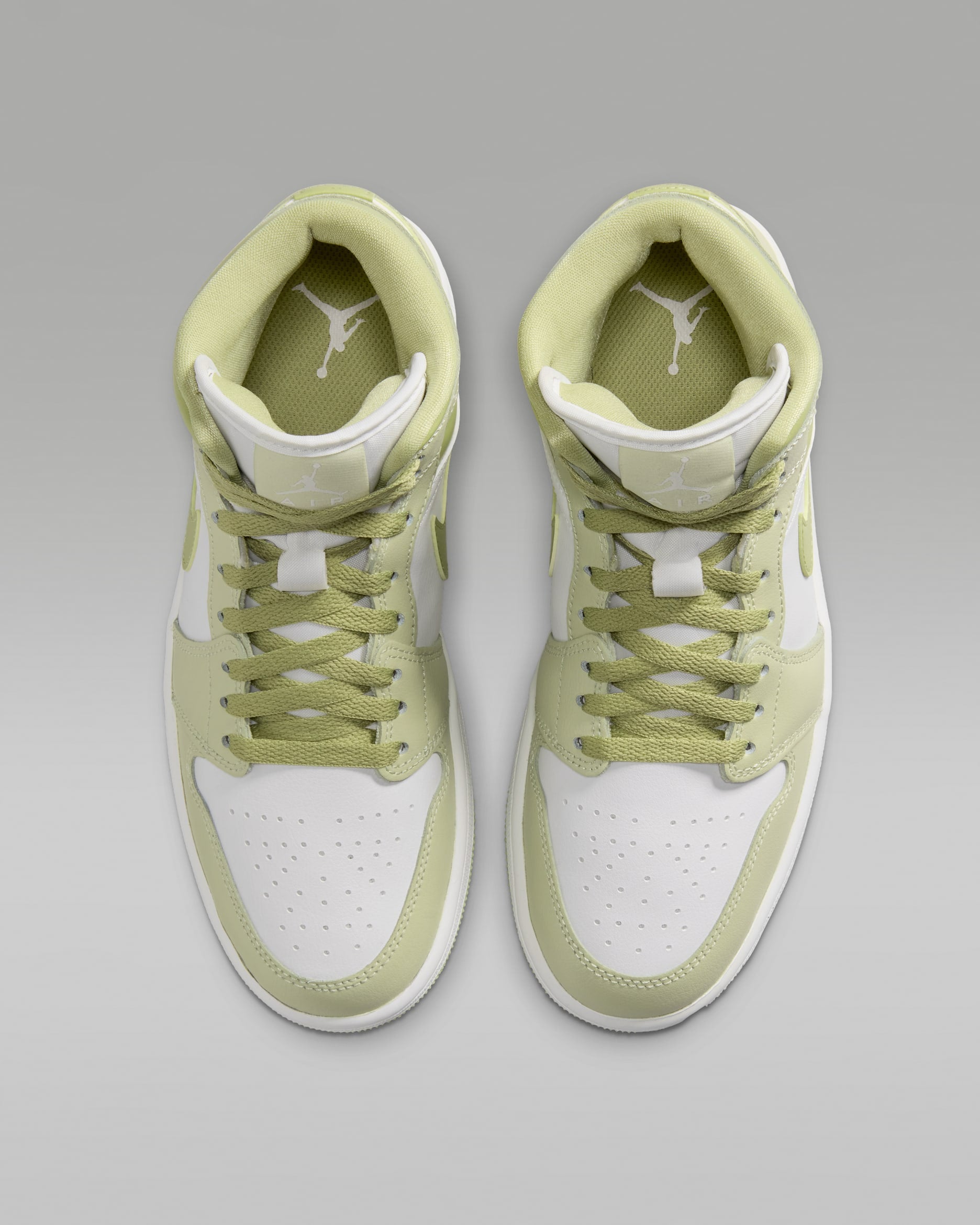 Jordan 1 Mid Olive Aura Lawn (Women's)